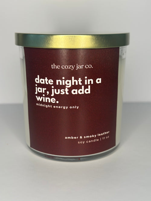 amber and smoky leather - 11 oz candle